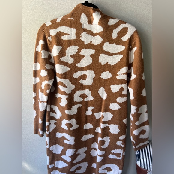 Animal Print Open Front Cardigan Small - Picture 11 of 11